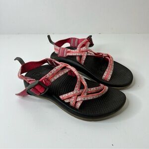Chaco Red and Black Strappy Sandals Youth Size 2